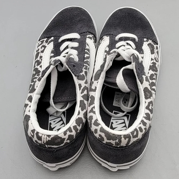 Vans Old Skool Leopard Black/Truewhite VN0A4U3B316 Kids Size 3.0 - Picture 3 of 9